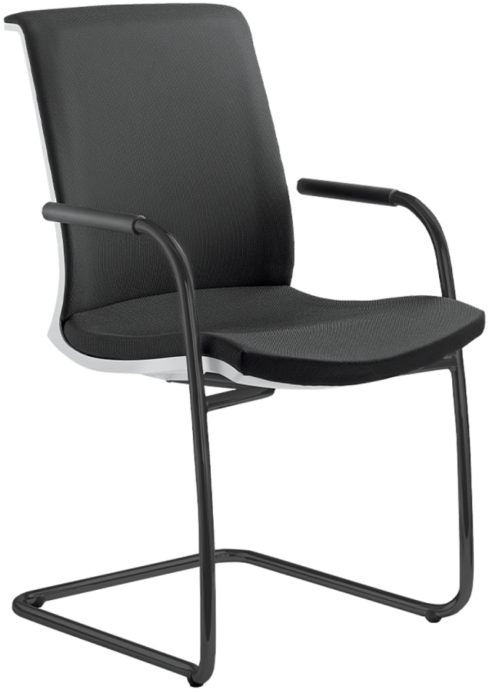 Konferenčná stolička LYRA NET 214-Z-N1, kostra čierna gallery main image