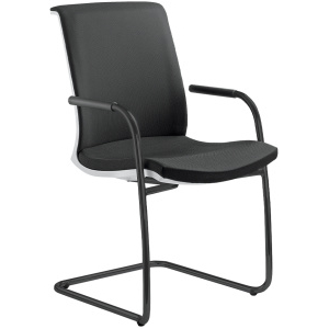 Konferenčná stolička LYRA NET 214-Z-N1, kostra čierna