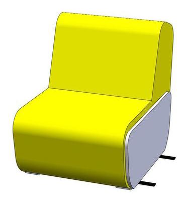LD SEATING designové kreslo Open Port KL, modulární