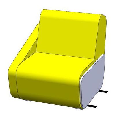 LD SEATING designové kreslo Open Port KL/BR, modulární