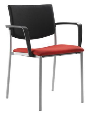 LD SEATING Konferenčná stolička SEANCE 090-N4 BR-N1, kostra chrom
