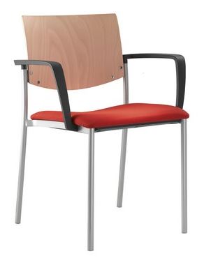 LD SEATING Konferenčná stolička SEANCE 091-N4 BR-N1, kostra chrom