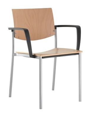 LD SEATING Konferenčná stolička SEANCE 092-N4 BR-N1, kostra chrom