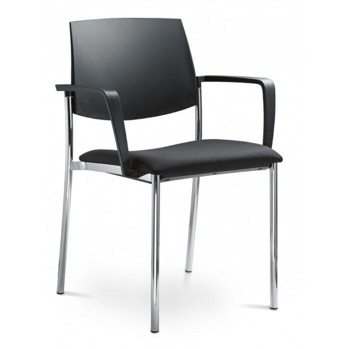 Konferenčná stolička SEANCE ART 190-N4 BR-N1, kostra chrom