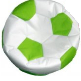 Sedací vak Euroball veľký, SK2-SK11 bielo-sv.zelená