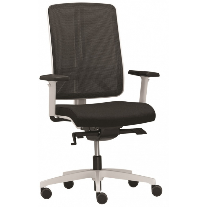kancelárska stolička FLEXI FX 1106, biele prevedenie