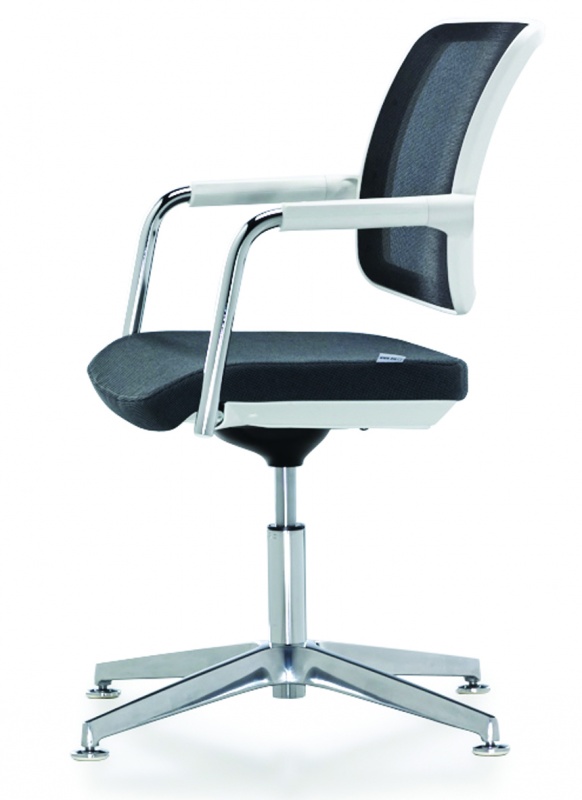 konferenčná stolička FLEXI FX 1162, bílé provedení  gallery main image