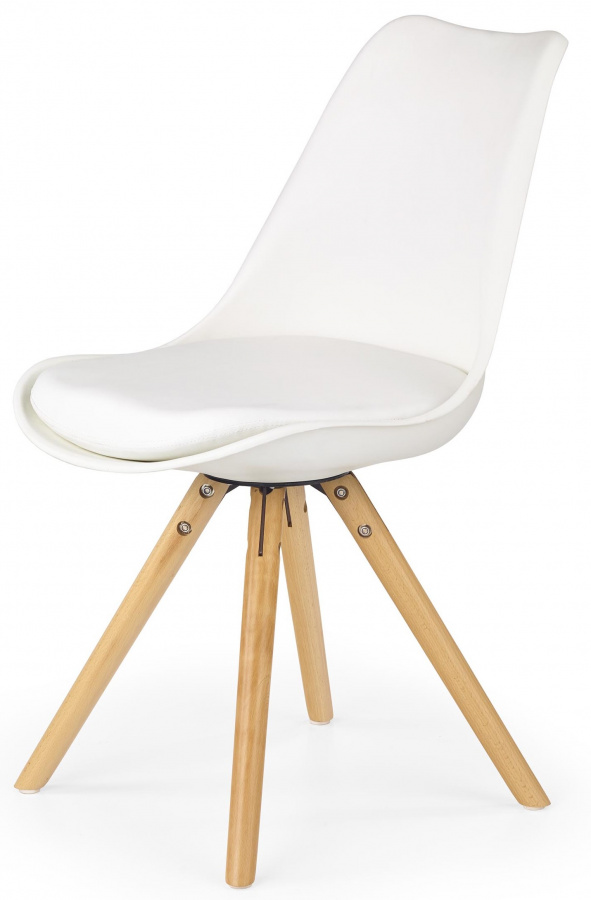 Jedálenská stolička K201 bielá