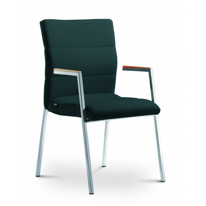 Konferenčná stolička LASER 680-K-N4, kostra chrom