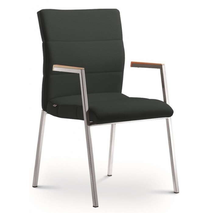 Konferenčná stolička LASER 681-K-N1, kostra čierna