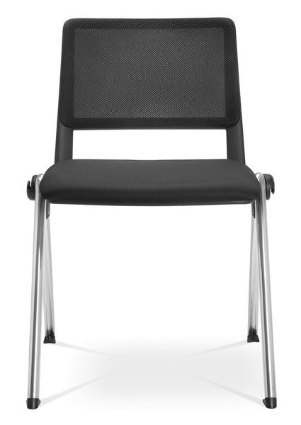 konferenčná stolička GO! 117-N2, kostra šedá gallery main image