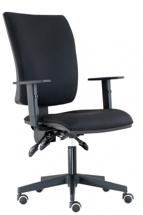 kancelárska stolička LARA ASYNCHRO-skladová BLACK 27