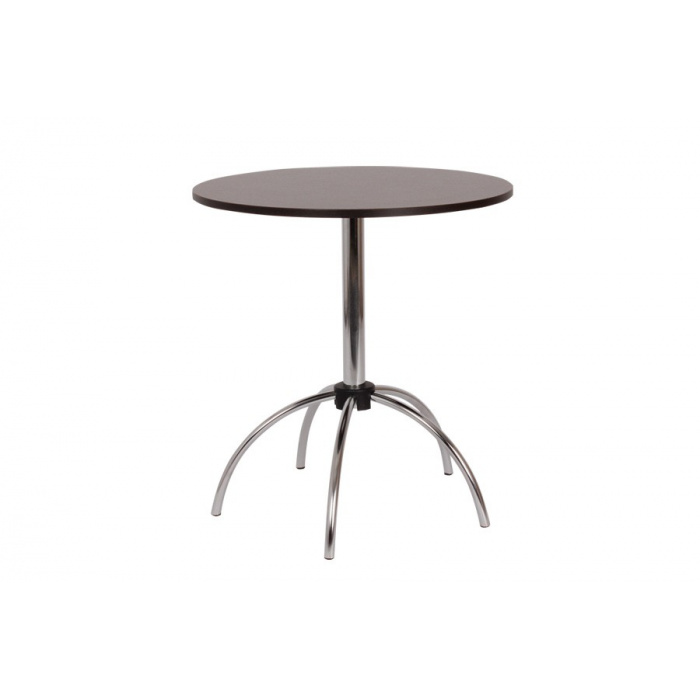 Jedálenský stôl VILIK,chrom.nohy, 70 kruh S149