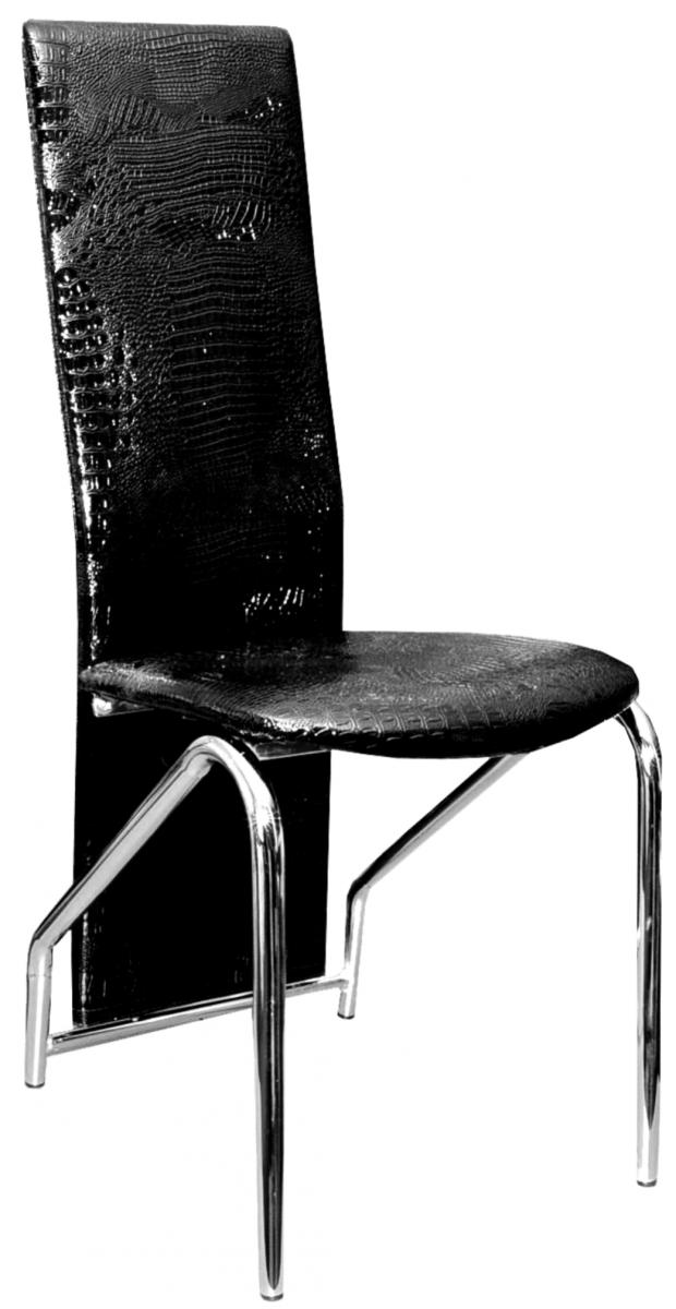 Jedálenská stolička F-131 čierna lesk gallery main image