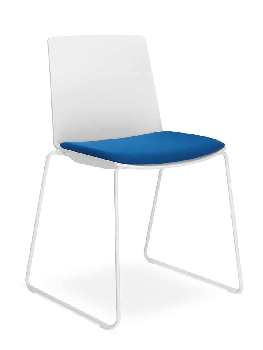 Konferenčná stolička SKY FRESH 042-N0, kostra bílá gallery main image