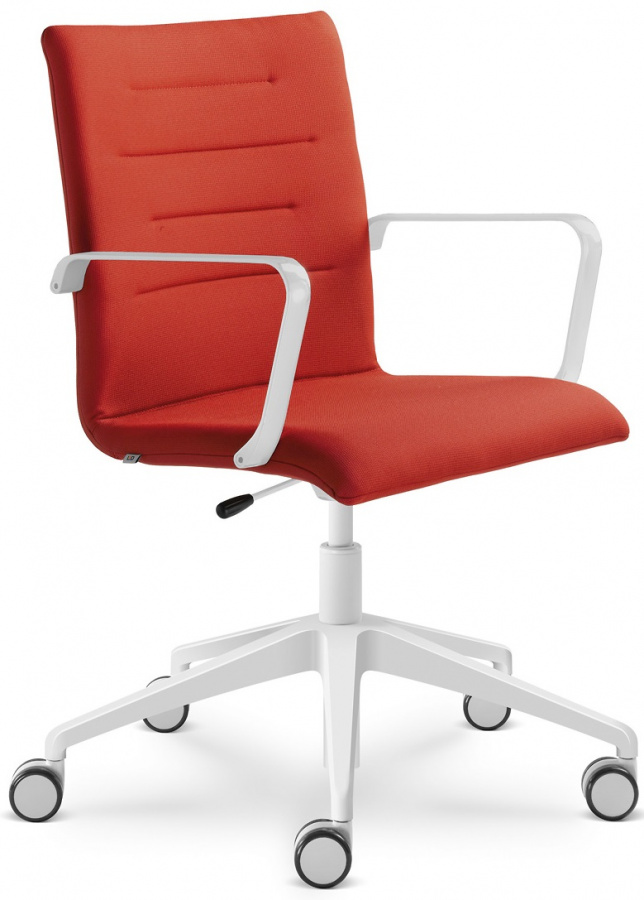Kancelárska stolička OSLO 227-F80-N0, kríž a područky bílé gallery main image