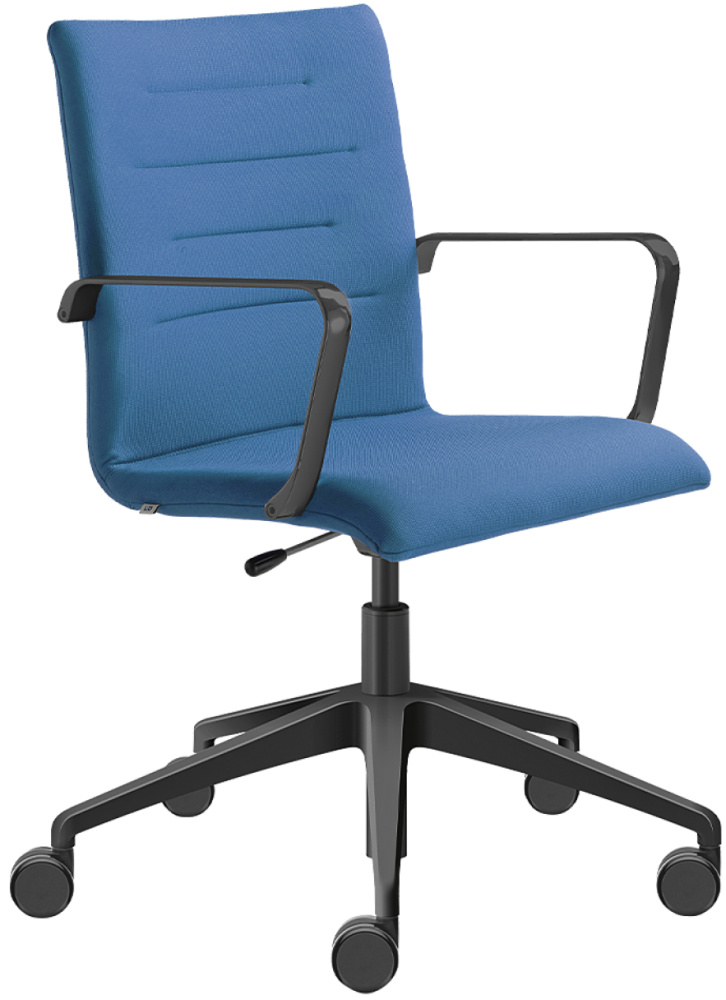 Kancelárská stolička OSLO 227-RA,F80-N1, kríž a područky čierny gallery main image