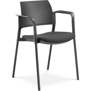 konferenčná stolička DREAM+ 100BL-N1,BR, kostra čierna