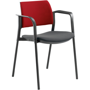 konferenčná stolička DREAM+ 103BL-N1,BR kostra čierna