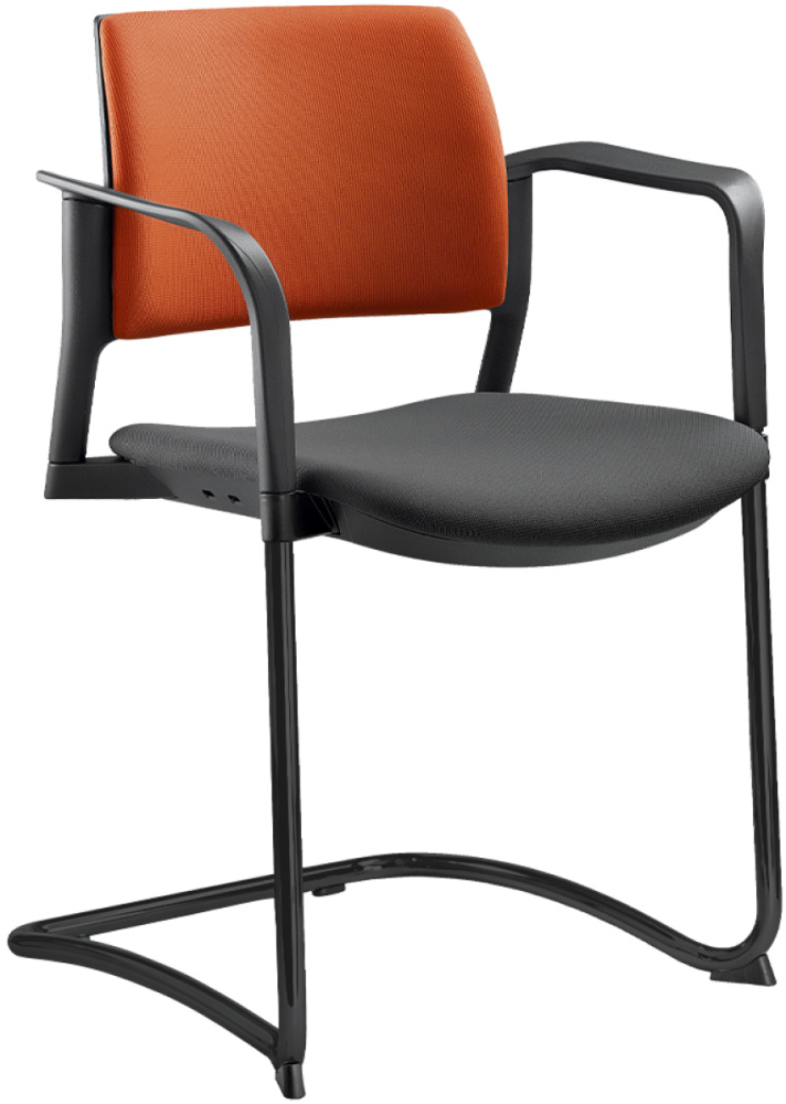 konferenčná stolička DREAM+ 104BL-Z-N1,BR, kostra čierna gallery main image