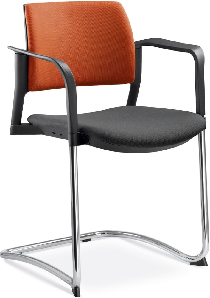 konferenčná stolička DREAM+ 104BL-Z-N4,BR, kostra chrom gallery main image