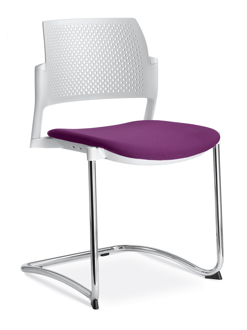 konferenčná stolička DREAM+ 101WH-Z-N2, kostra šedá gallery main image