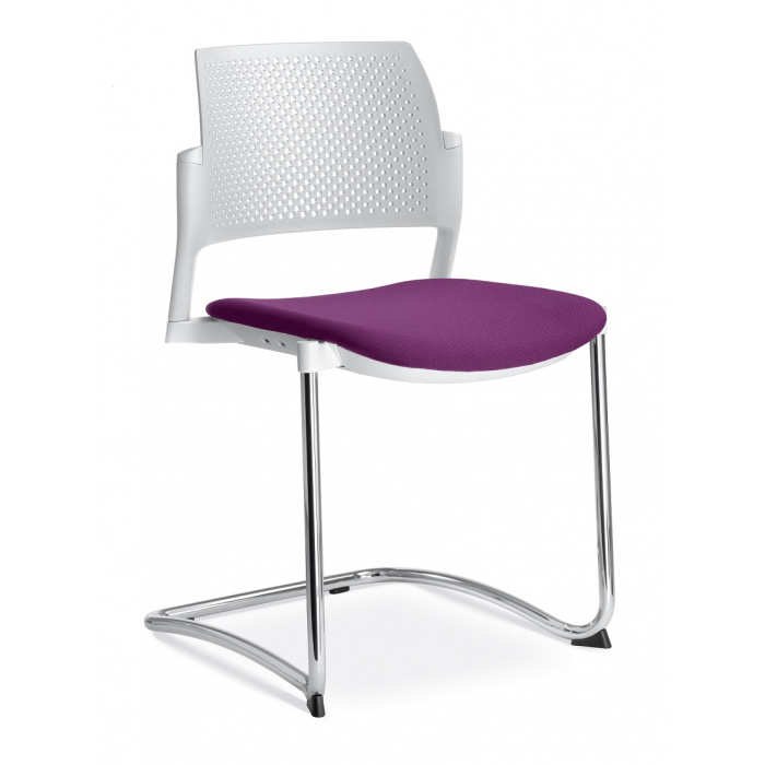 konferenčná stolička DREAM+ 101WH-Z-N4, kostra chrom