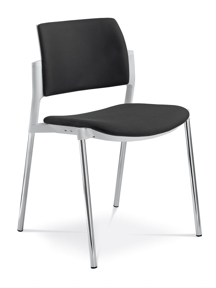 konferenčná stolička DREAM+ 103WH-N1, kostra čierna gallery main image