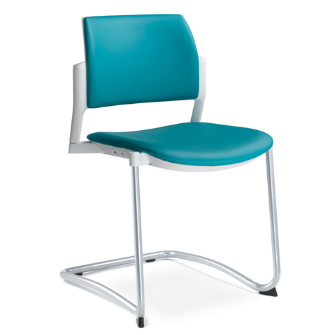 konferenčná stolička DREAM+ 104WH-Z-N2, kostra šedá