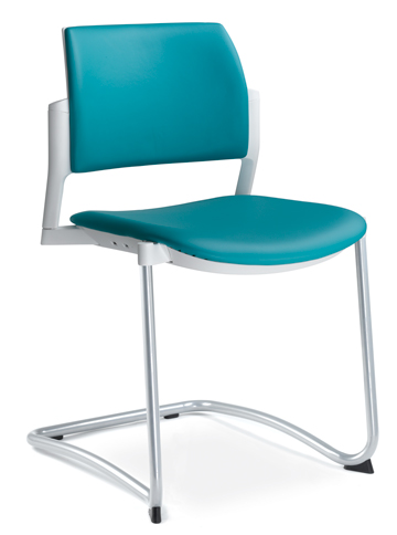 konferenčná stolička DREAM+ 104WH-Z-N4, kostra chrom gallery main image