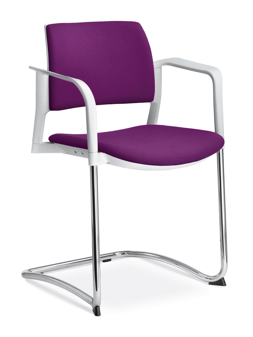 konferenčná stolička DREAM+ 104WH-Z-N4,BR, kostra chrom gallery main image