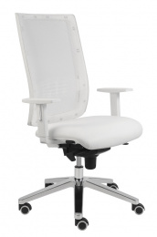 kancelárska stolička KENT SIEŤ, T-SYNCHRO biela konštrukcia