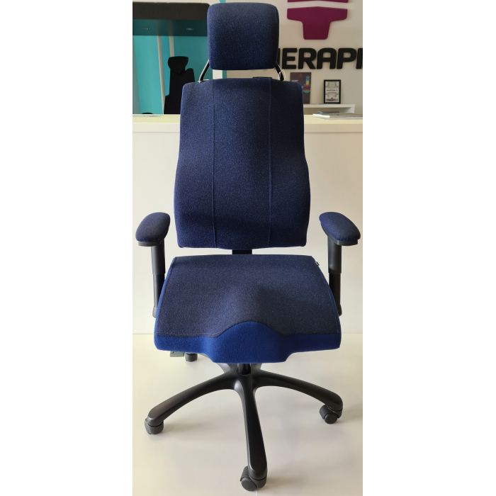terapeutická stolička THERAPIA XMEN 7790, čierna/modrá - posledný vzorový kus