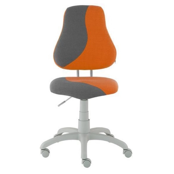 detská stolička FUXO S-line oranžovo-sivá