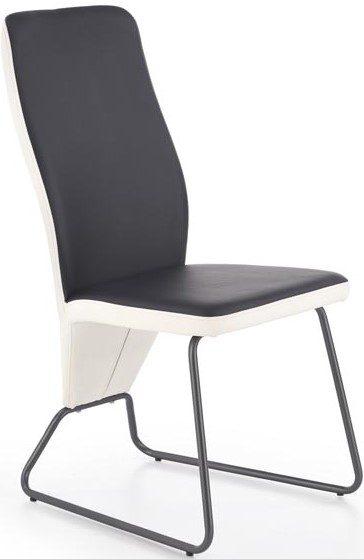 Jedálenská stolička K300 čierno-biela gallery main image