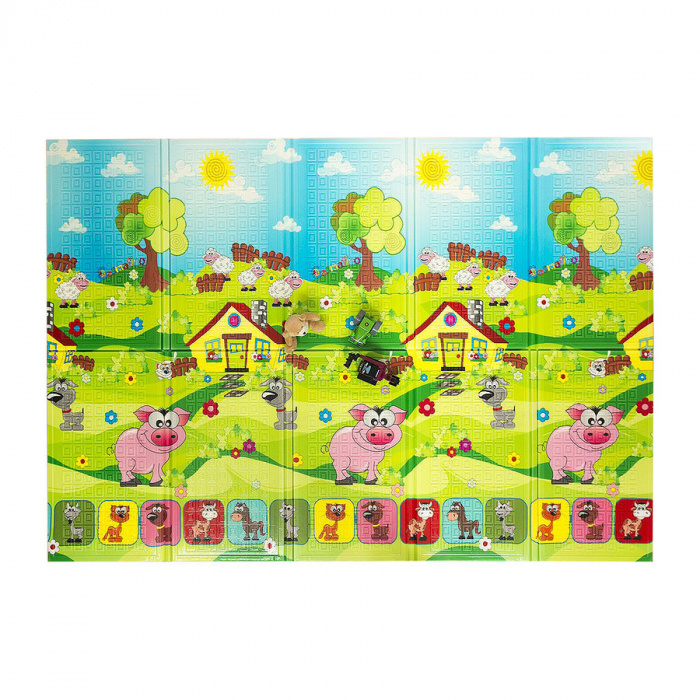 Detská skladacia penová podložka Piggy, Casmatino 200 x 140 x 1 cm