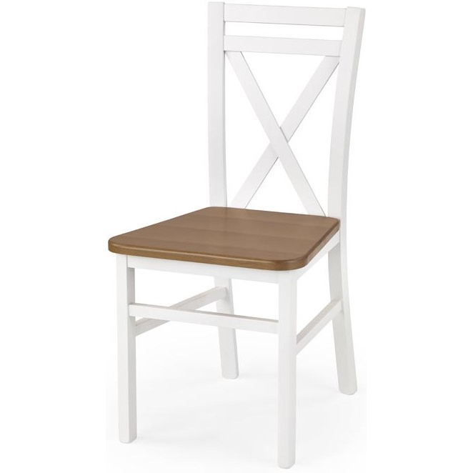 Jedálenská stolička DARIUSZ 2 biela/jelša