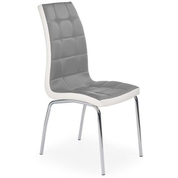 Jedálenská stolička K186 šedo-bielá