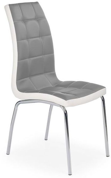 Jedálenská stolička K186 šedo-bielá gallery main image