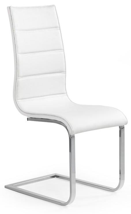 Jedálenská stolička K104 biela/biela eko koža gallery main image