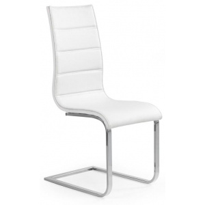 Jedálenská stolička K104 biela/biela eko koža