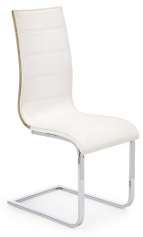 Jedálenská stolička K104 dub sonoma/biela eko koža