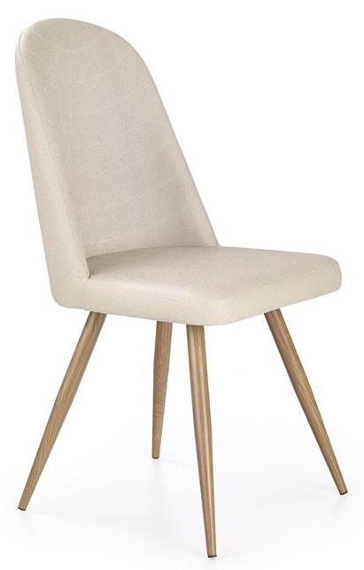 Jedálenská stolička K214 - medový dub / tmavá smotana gallery main image
