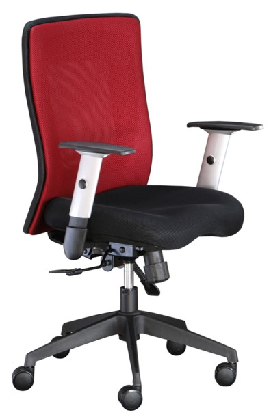 kancelárská stolička LEXA bez podhlavníka,farba vínová gallery main image