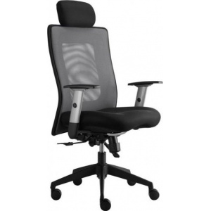 kancelárská stolička LEXA s podhlavníkom, antracit