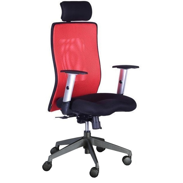 kancelárská stolička LEXA XL + 3D podhlavník,vínová