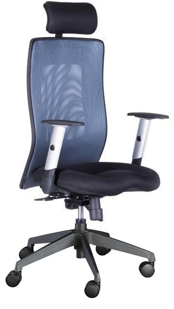 kancelárska stolička LEXA XL + 3D podhlavník,antracit gallery main image