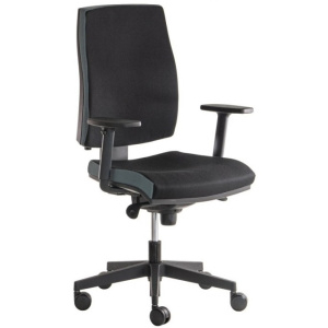 kancelárská stolička JOB s podrúčkami, BLACK 27