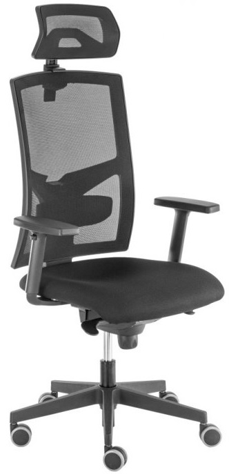 kancelárska stolička GAME ŠÉF s 3D PDH a podrúčkami, BLACK 27 gallery main image
