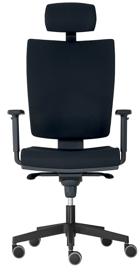 kancelárská stolička LARA VIP s 3D PDH a podrúčkami, BLACK 27 gallery main image